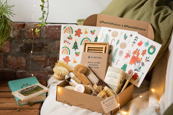 box full of eco-friendly products