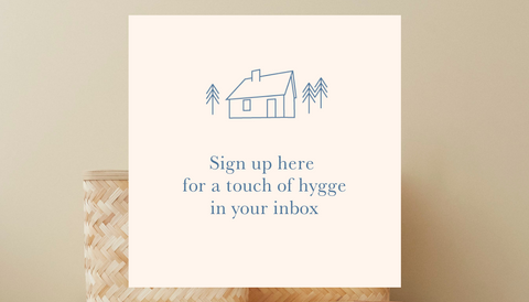 newsletter sign up Blue House Goods