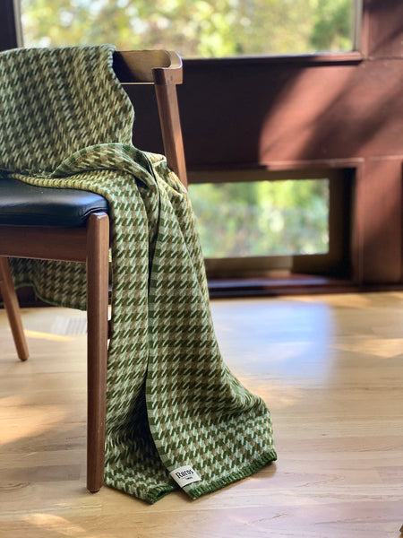 røros tweed espen's green mimi throw blanket