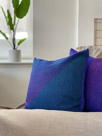 røros tweed purple portør pillow