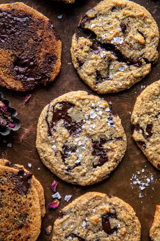 Half baked harvest salted tahini butter chocolate chip cookies