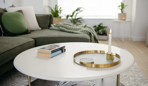 Living Room table and Interior Define Sofa in Starr living room by Blue House