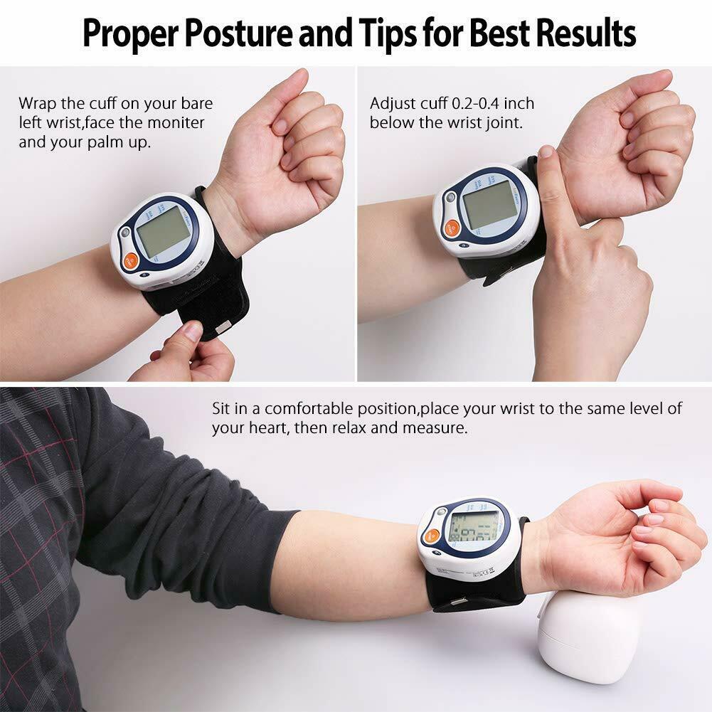 high blood pressure wrist cuff