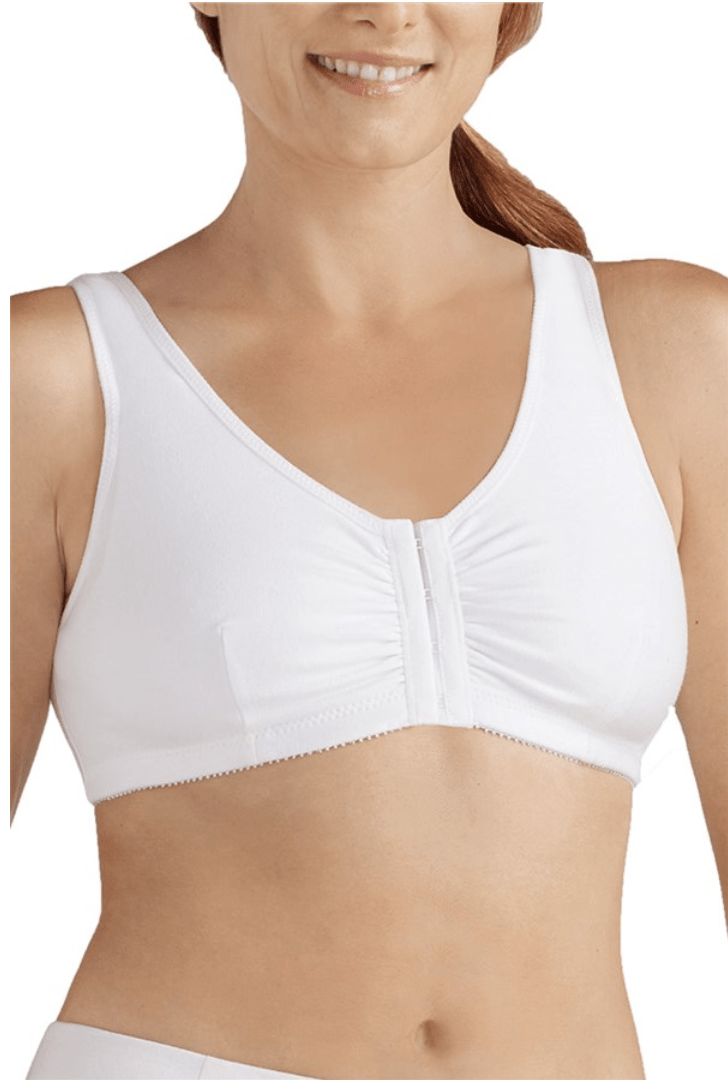 Zip Front Grey Pocket Bra for Silicone Breast Forms - Super X Studio