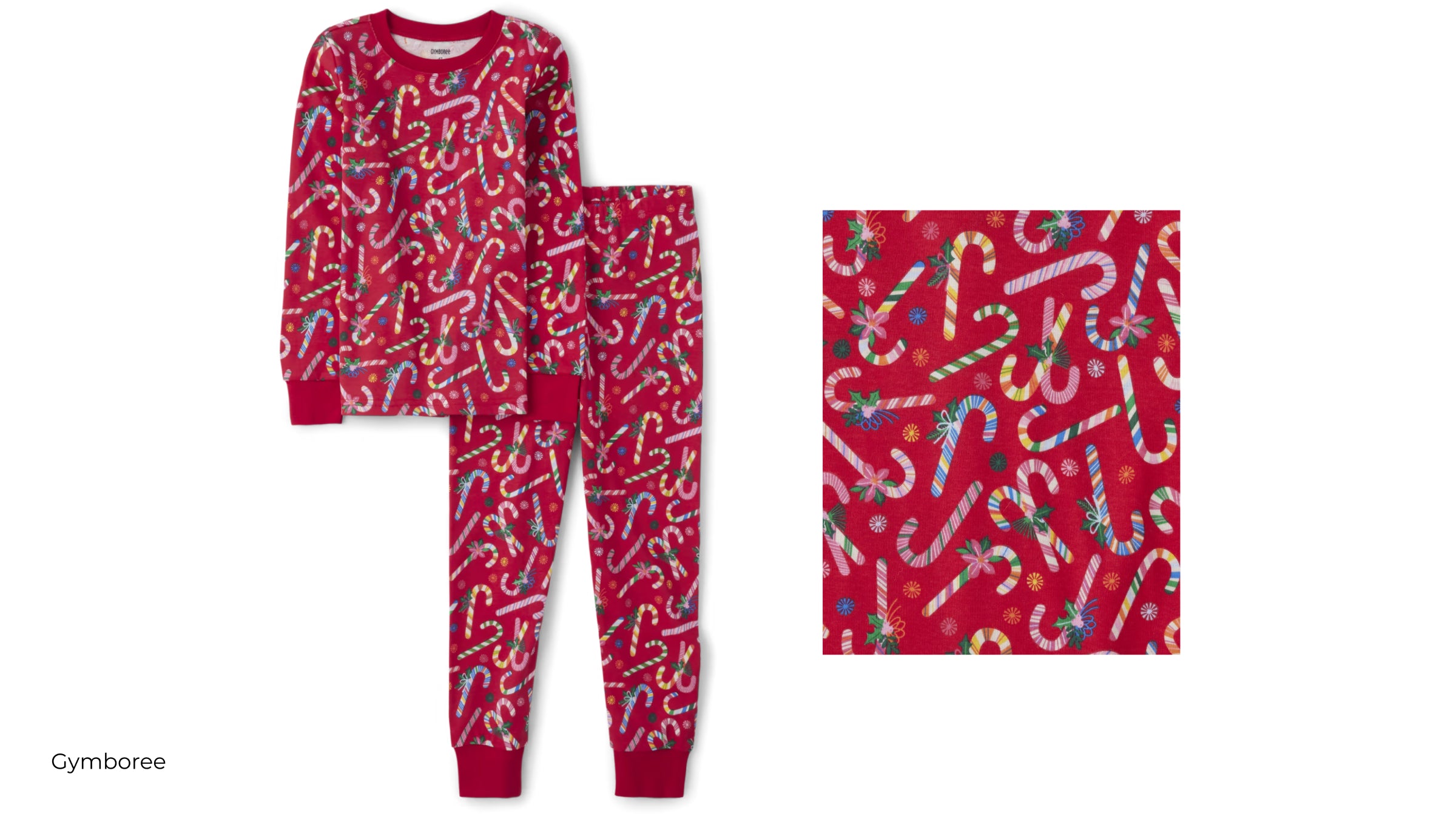 Candy cane unisex pajamas by Gymboree