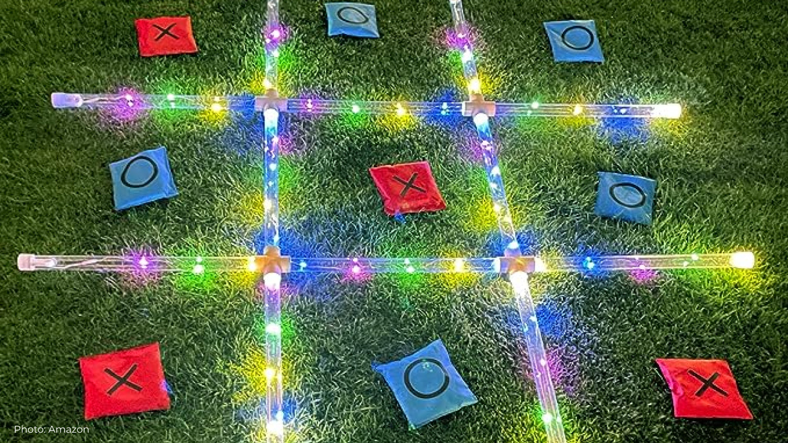 Giant tic tac toe board with illumination from Amazon