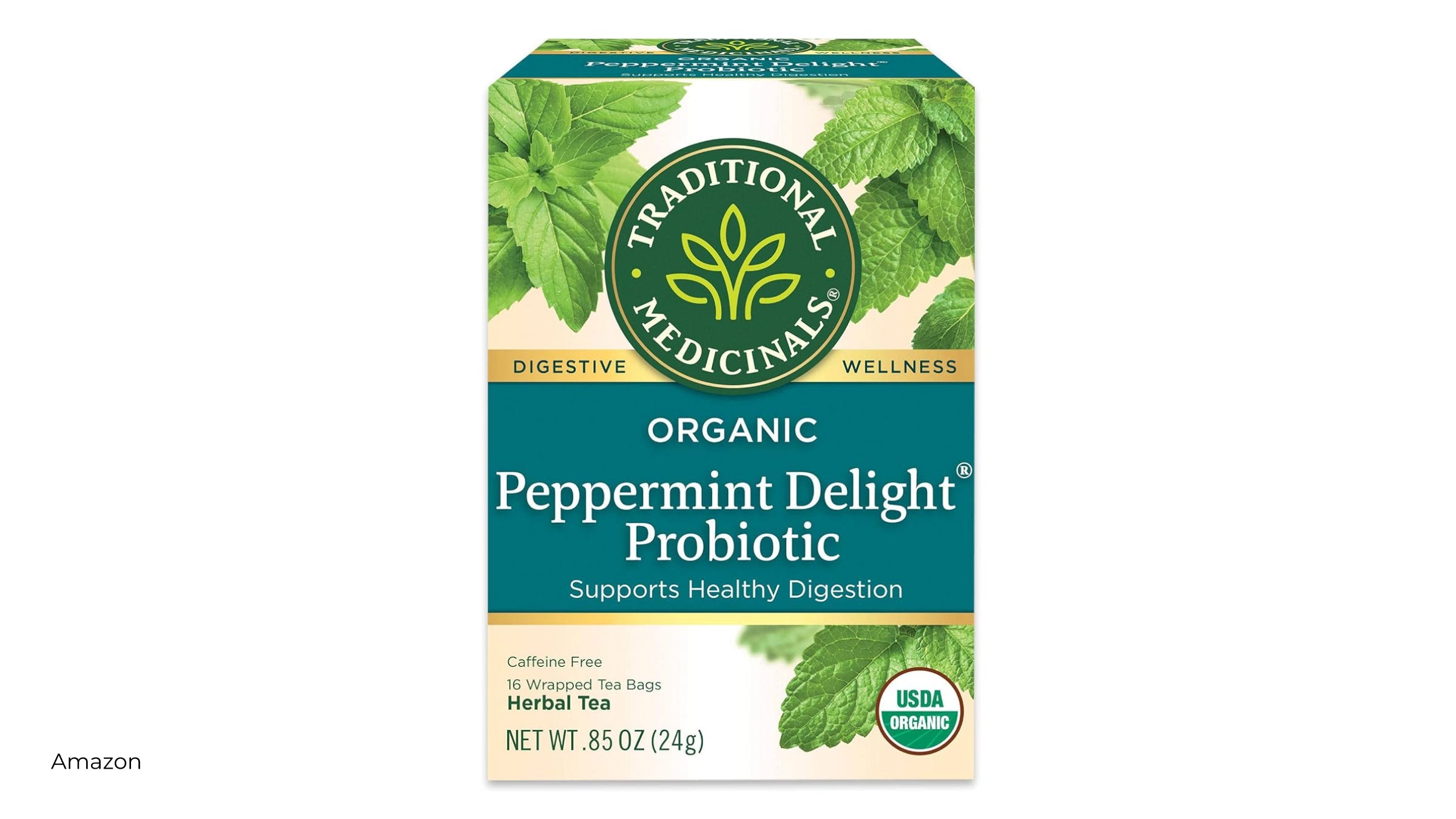 Organic peppermint tea from Amazon
