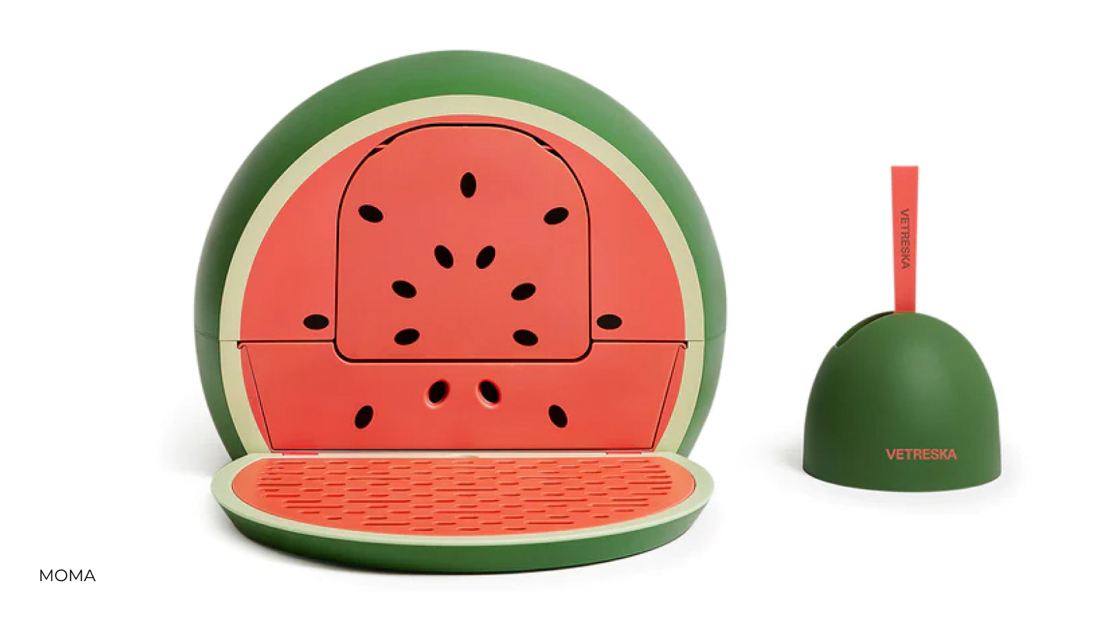 Watermelon shape kitty litter box