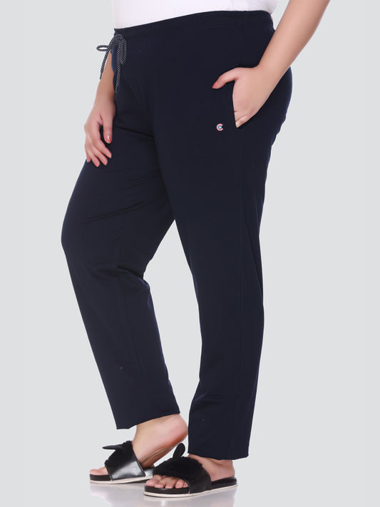 CUPID Women's Regular Fit Cotton Track Pants,Comfortable Lower