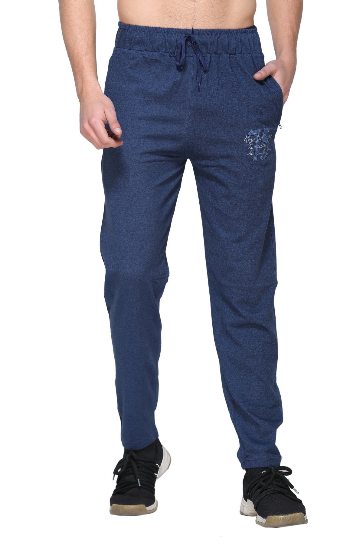 Buy Regular Fit Cotton Imperial Blue Track pants for Women online in India  - Cupidclothings – Cupid Clothings