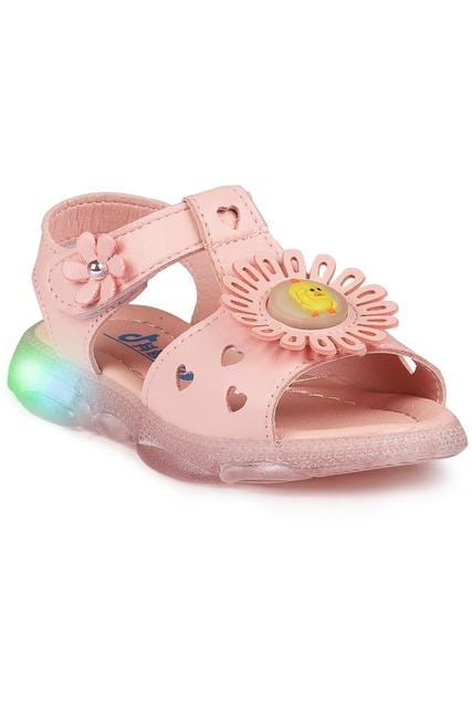 Pink Girls LED Sandals - WalkTrendyShoes