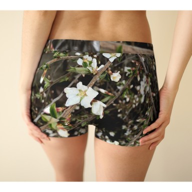 Boy Shorts, Women's Underwear, Flower Petal, Dark Band — Flow Free