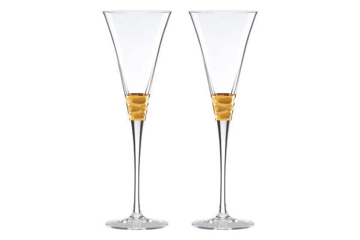 Martini Glass  Gold Hatch - Set of 4 – Mary Square