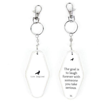 The goal is to laugh forever…keychain