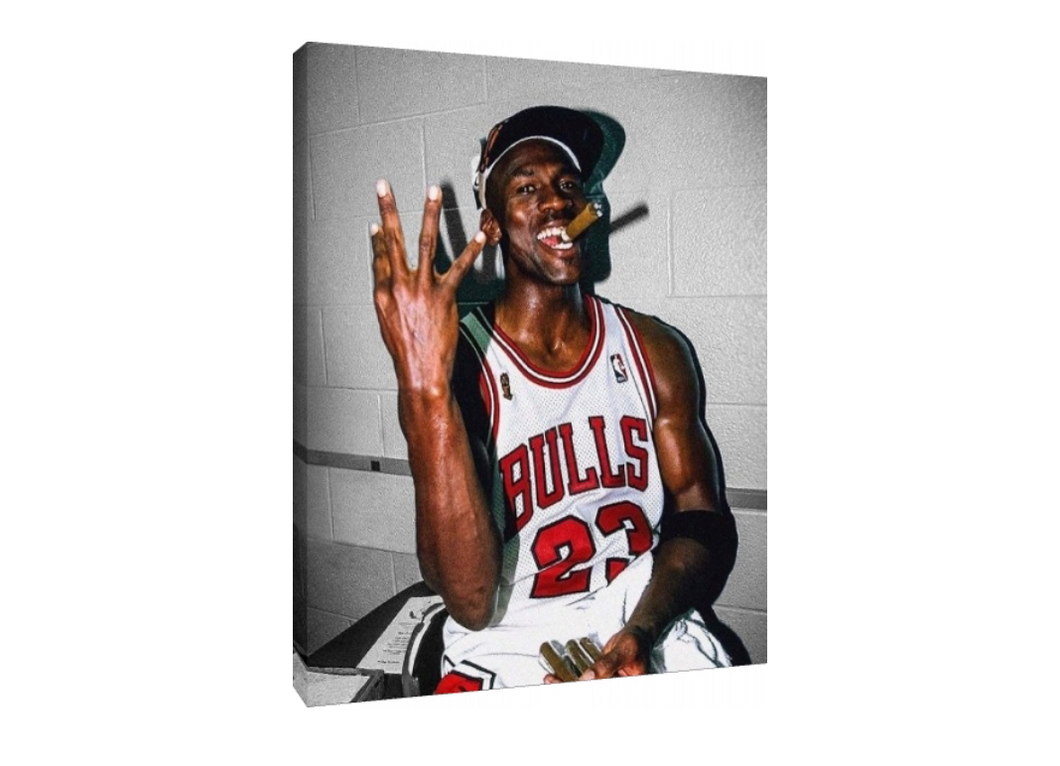 Michael Jordan 3 Peat | Canvas/Poster 