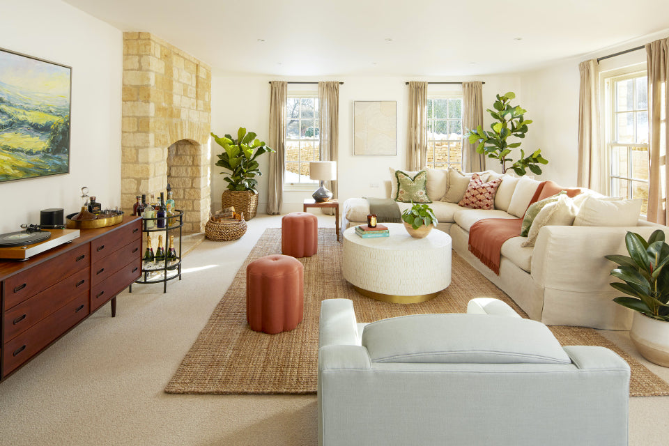 Living room in Cotswolds Million Pound House