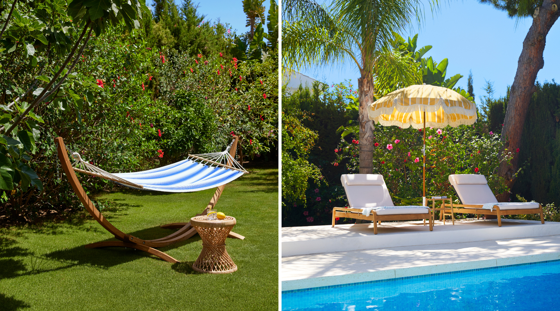 Omaze Marbella Superdraw - Garden Hammock and Sunloungers by the pool