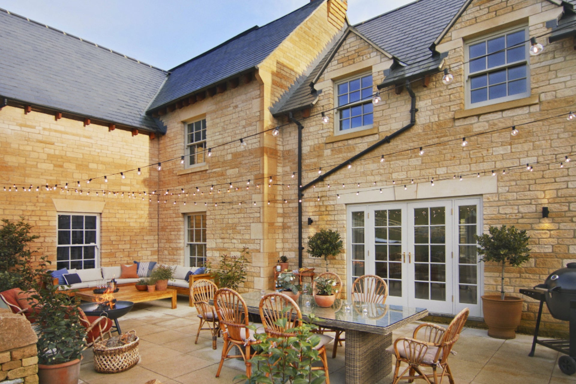 Patio at Million Pound House