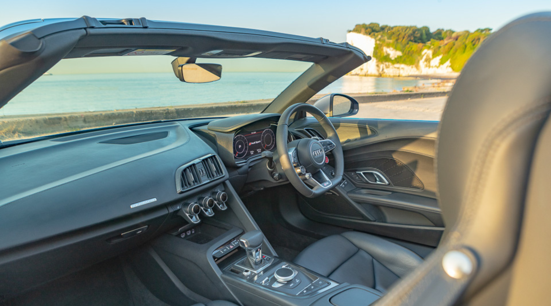 Win an Audi R8 Spyder - Omaze Million Pound House Draw Kent. Nappa leather interior of car