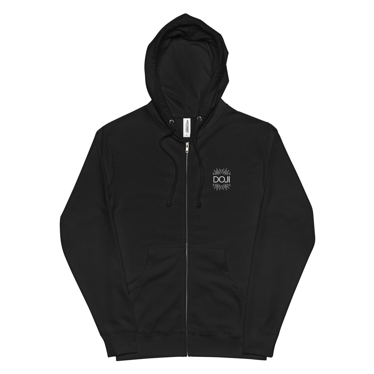 Doji unisex fleece zip up hoodie