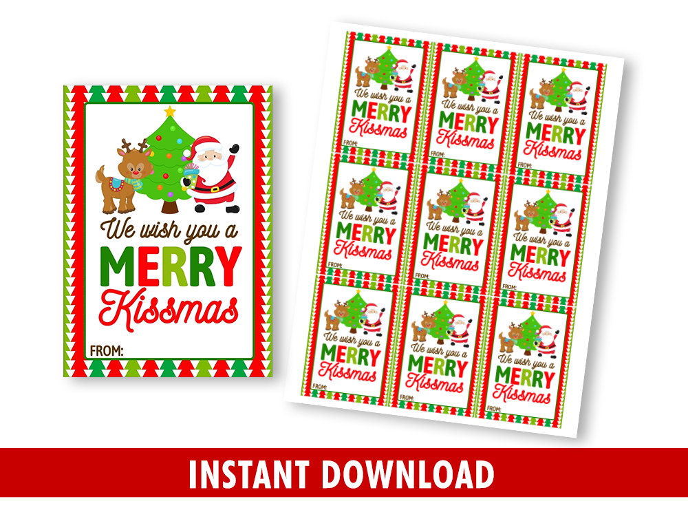 Printable Christmas Gift Tags For Students We Wish You A Merry