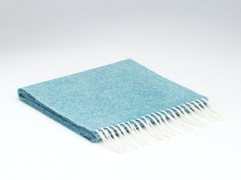 Scarf - Lambswool - Spotted Turquoise