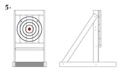 step 5 to build your own axe target