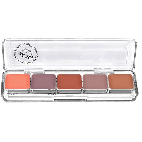 RCMA 5 Part Highlight and ContourSeries Favourite Palette - Medium/Dark,  Perfect for Professional Makeup Artists, Long-Lasting Everyday Makeup