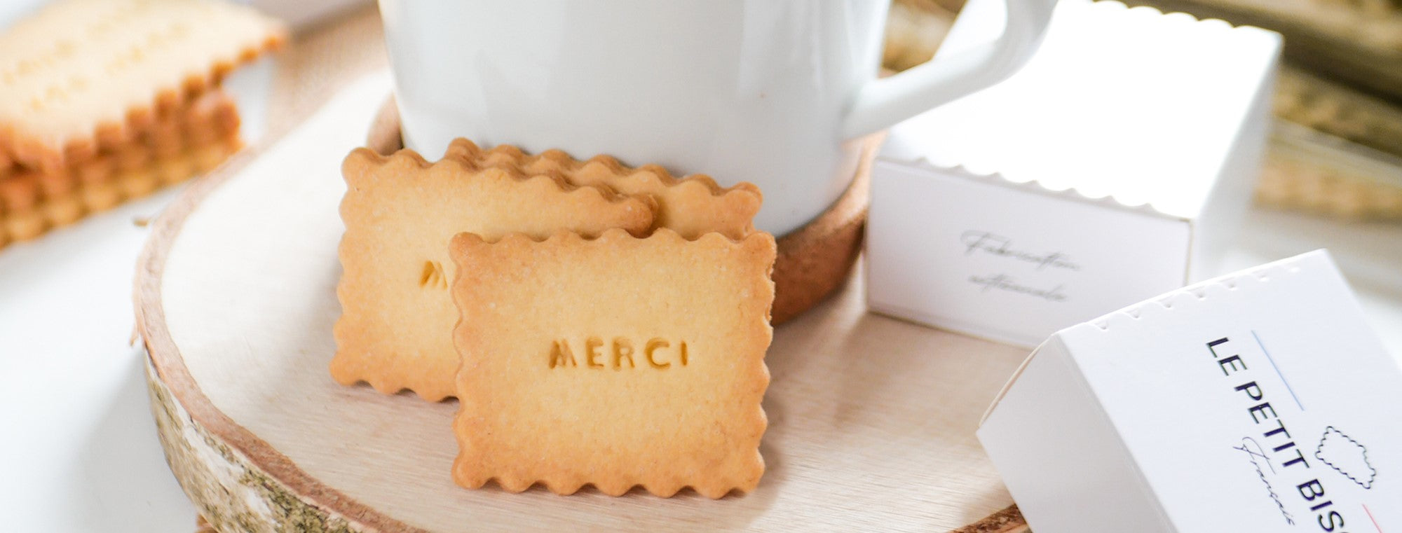 biscuit personnalisé pour remercier les invités du mariage