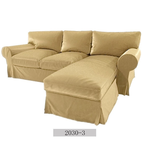 Custom Made Replacement Cover / Slipcover for Ikea Ektorp 3 Seat with Chaise Lounge Cover