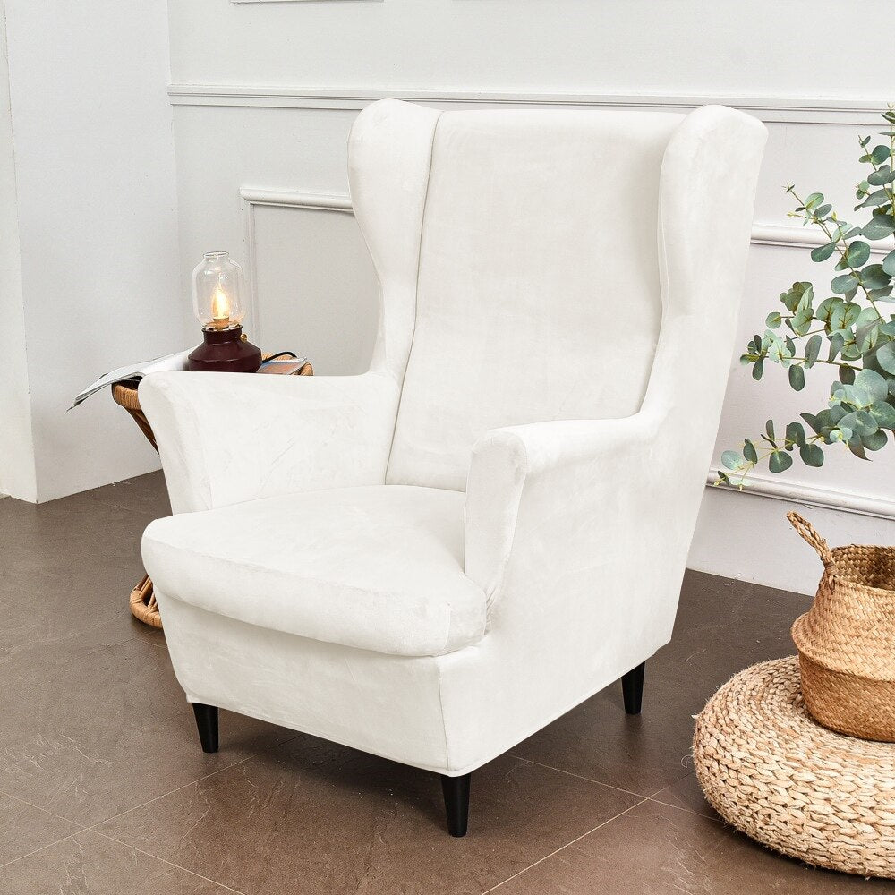 white wing chair slipcover ikea