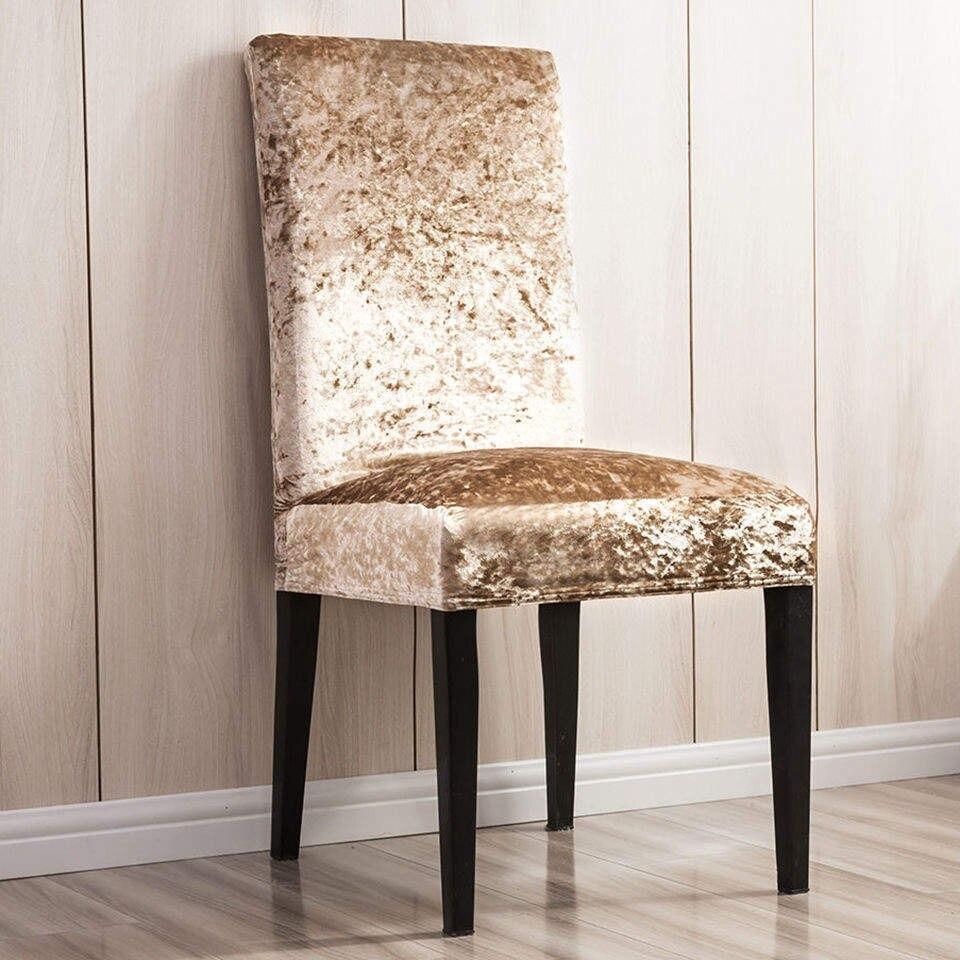 microfiber velvet dining chair slipcover