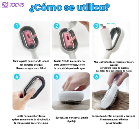 Descubre el PeloLimpio: la solución definitiva para mantener a tu mascota cómoda y su pelaje radiante. Este cepillo revolucionario elimina eficazmente hasta el 97% de los pelos muertos en solo 3 minutos, sin causar molestias. Diseñado para la comodidad de tu mascota y facilidad de uso para ti. ¡Dale a tu compañero peludo el cuidado que se merece con PeloLimpio! Compra en zockis.com