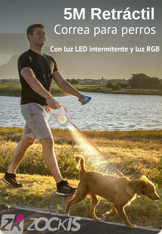 Proporciona a tu mascota libertad y seguridad con la innovadora Correa Retráctil FlexiLuz. Esta correa mejorada cuenta con luces LED, parada y bloqueo de un solo botón, diseño telescópico y anillos de luz integrados. Perfecta para perros pequeños y gatos medianos. ¡Haz que cada paseo sea una experiencia cómoda y emocionante para tu mascota! Compra en zockis.com