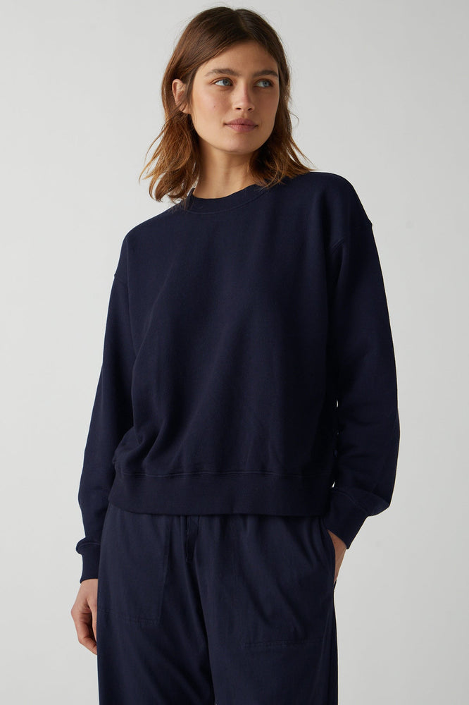 Miiyu Organic Cotton Fleece Sweatshirt in Blue