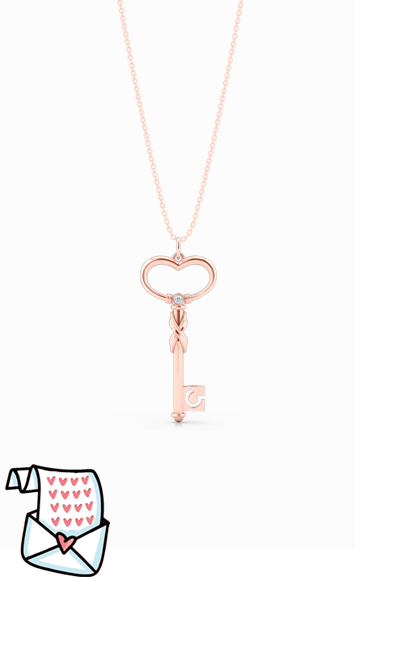 Valentine's Day Little luxuries. Key pendant neckalces. Bashert Jewelry. Boca Raton, Florida.