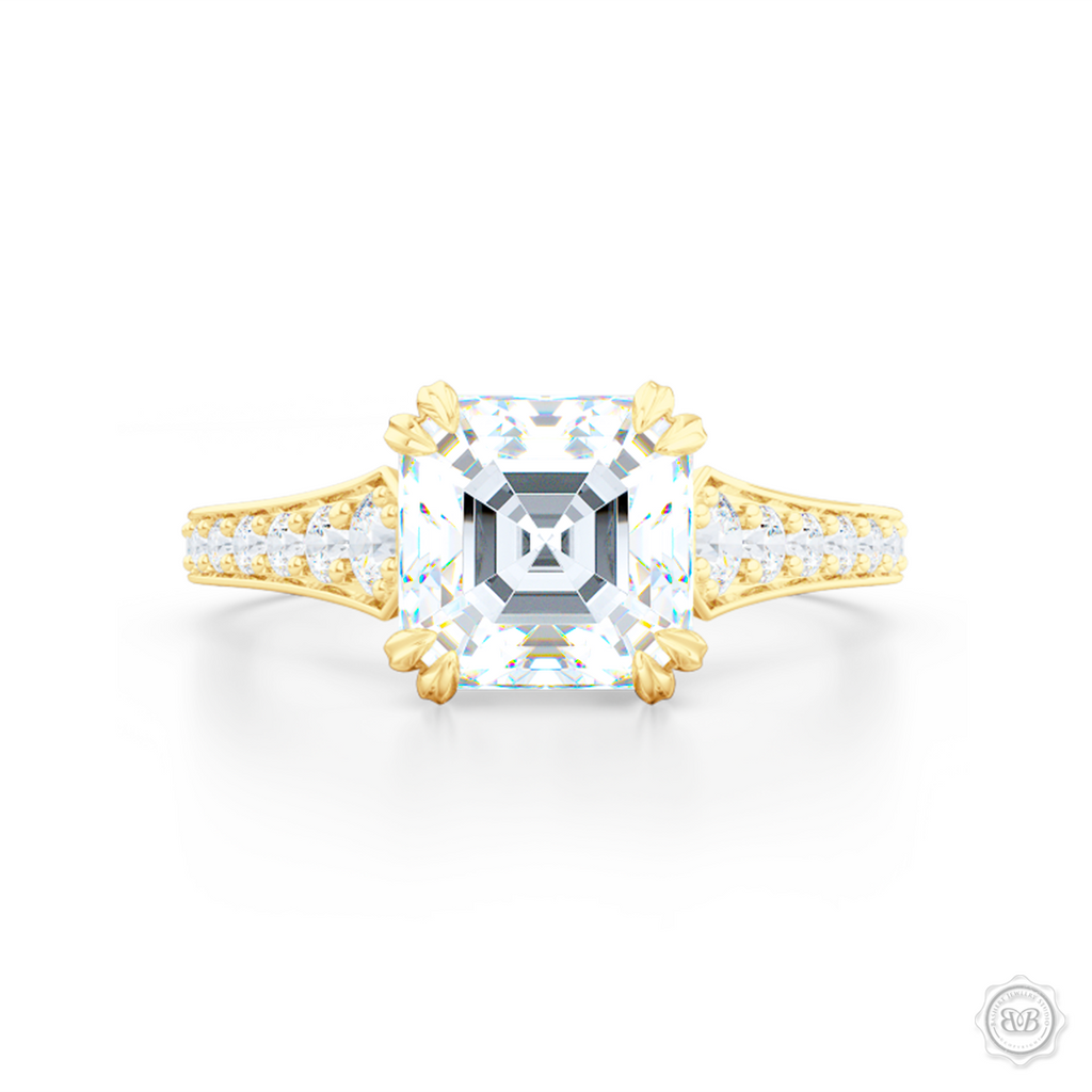 Sophisticated Asscher Solitaire Ring | BASHERT JEWELRY - Bashert Jewelry