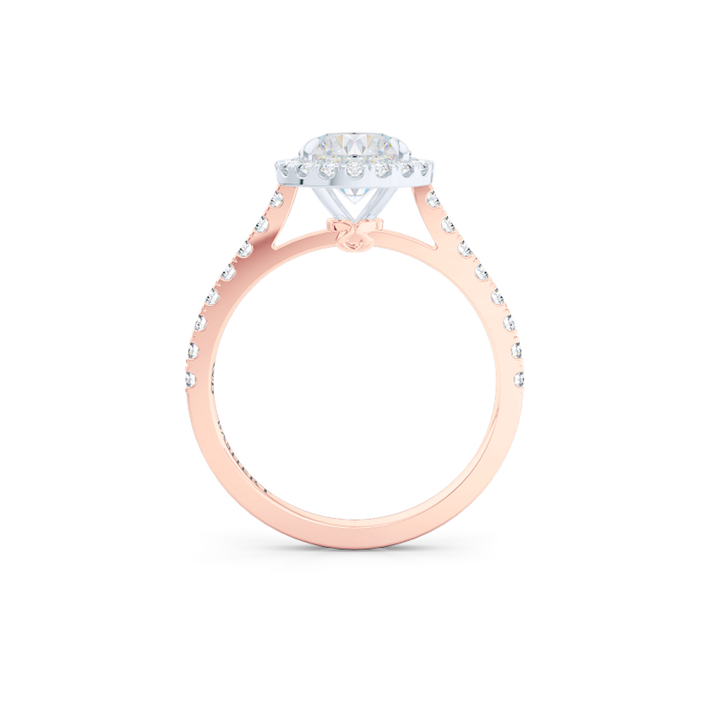 Classic Round Halo Engagement Ring | BASHERT JEWELRY - Bashert Jewelry