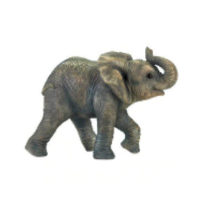 Realistic Happy Elephant Figurine