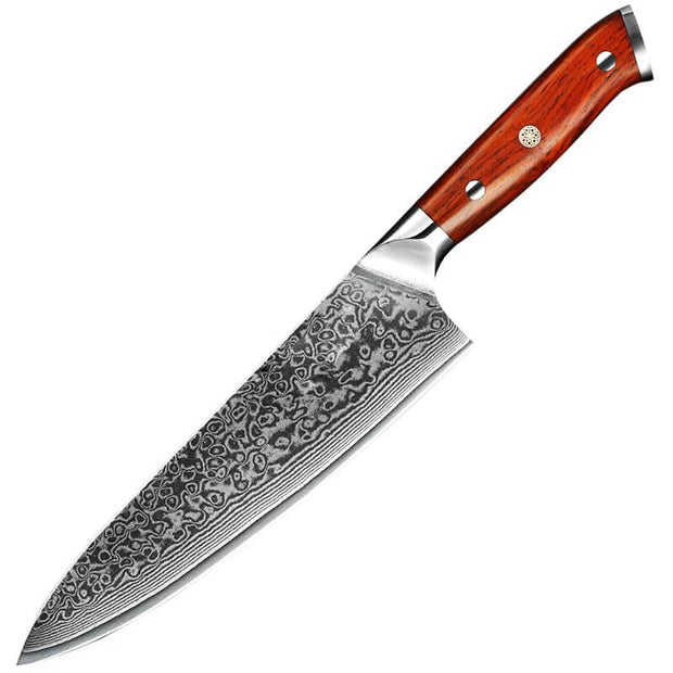 XINZUO 8.5 Inch Chef Knives High Carbon Chinese VG10 67 Layer Damascus  Kitchen Knife Stainless Steel Gyuto Knife Rosewood Handle