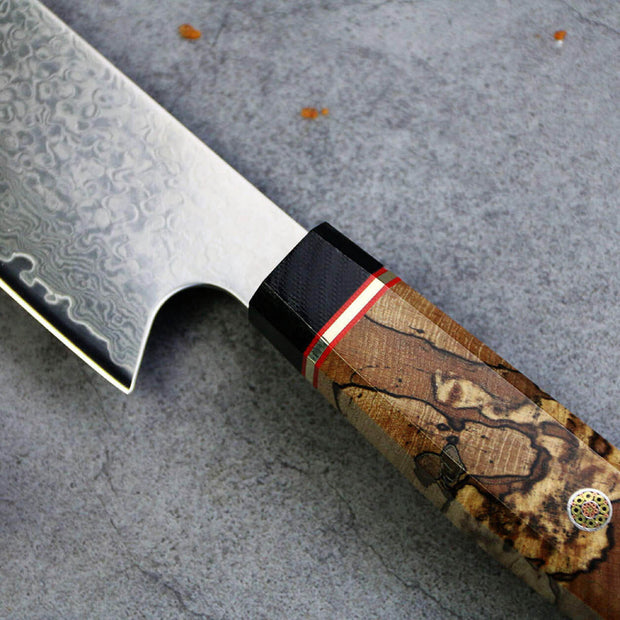 Kiritsuke Chef's Knife 8 Inch Damascus Japanese VG10 Super Steel 67 La –