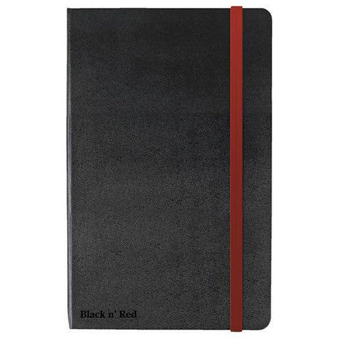 Black n' Red Casebound Ruled Hardback Notebook A4 (Pack of 5