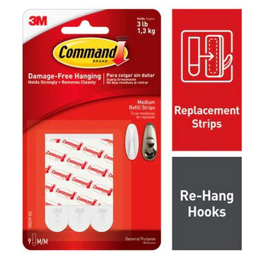3M Command 17201 Medium Picture Hanging Strips 3 Pack - UK