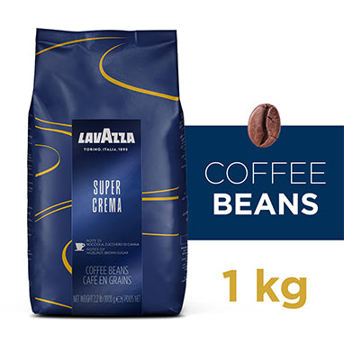 Lavazza Super Crema Whole Bean Espresso Coffee 1kg