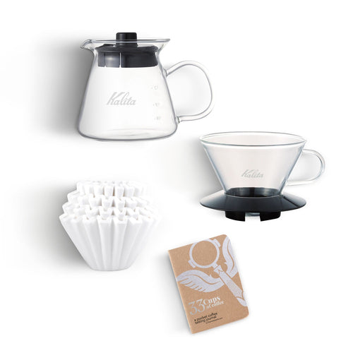 Kalita Wave 185 Coffee Pour Over Kit - Stainless Steel – Badger Brothers  Coffee