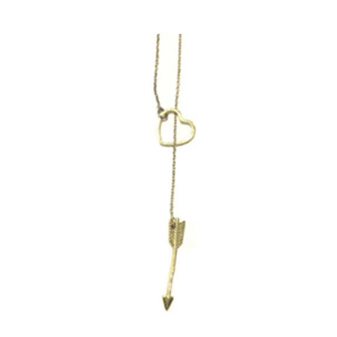 Arrow and Heart Necklace