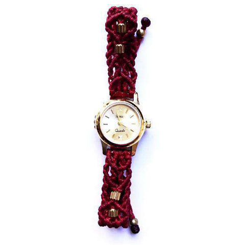 Crochet boho watch