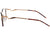 Óculos de Grau Hickmann HI 6100 G21 Marrom Mesclado e Branco - Lente 5,4 cm