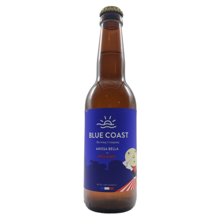 Anissa Bella au Pastis de Nice  Blue Coast  5.3°  Bière aux fruits - La Plante Du Loup