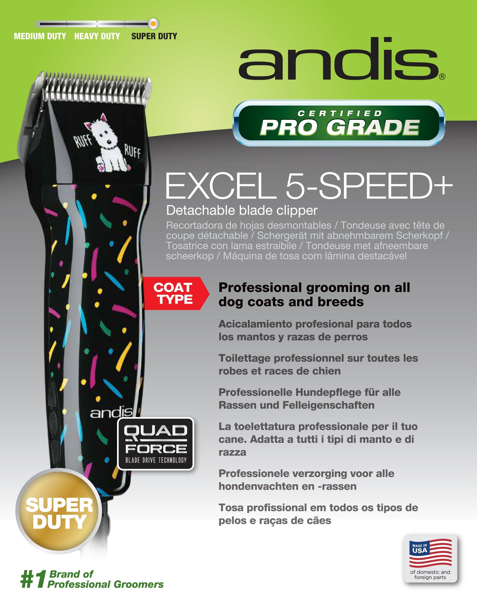 andis excel 5 speed detachable blade clipper